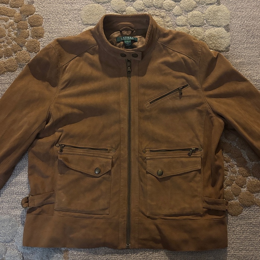 Ralph Lauren Tan Suede Jacket